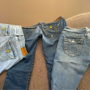 TRUE RELIGION / all 3 pairs- size is 29x30